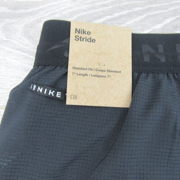 Nike Stride 7" Trail Running Shorts Mens Size Large Black NEW - Picture 7 of 14